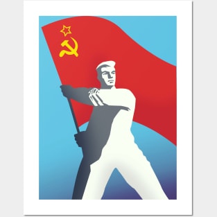 Soviet Flag Posters and Art